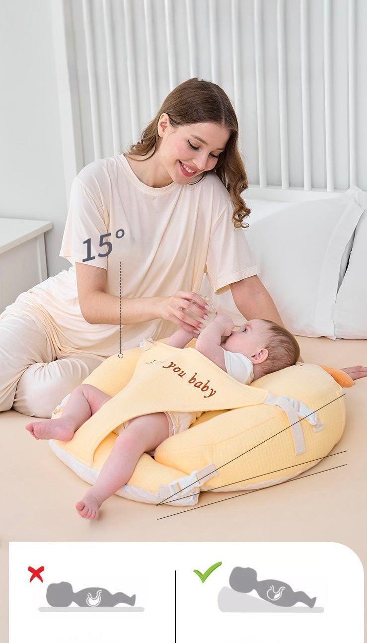 Anti-spit baby pillow