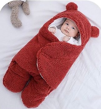 Newborn sleeping bag – Warm baby blanket for fall and winter